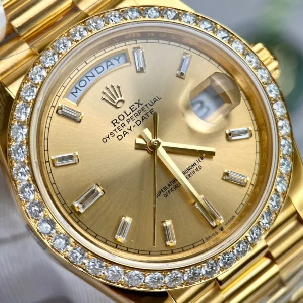 Super Clone Rolex Day-Date Champagne Dial 128398tbr-0037 36 mm – Swiss SuperClone