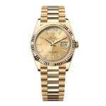 Super Clone Rolex Day-Date Champagne Diamond Dial 128238-0132 36 mm – Swiss SuperClone