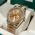 Super Clone Rolex Day-Date Champagne Diamond Dial 228348rbr-0002 40 mm – Swiss SuperClone