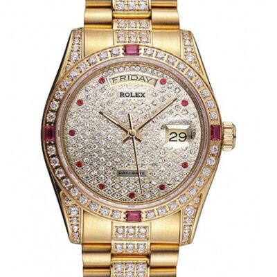 Super Clone Rolex Day-Date Diamond Dial 621614 37 mm