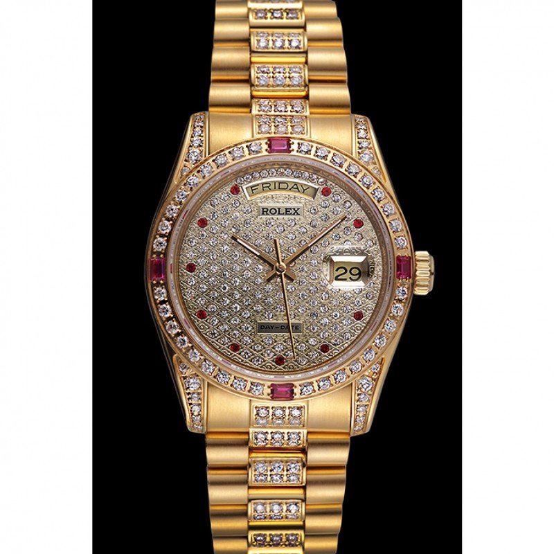 Super Clone Rolex Day-Date Diamond Dial 621614 37 mm – Swiss SuperClone