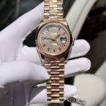 Super Clone Rolex Day-Date Diamond-Paved Dial 128235-0039 36 mm