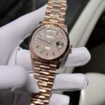 Super Clone Rolex Day-Date Diamond-Paved Dial 128235-0039 36 mm
