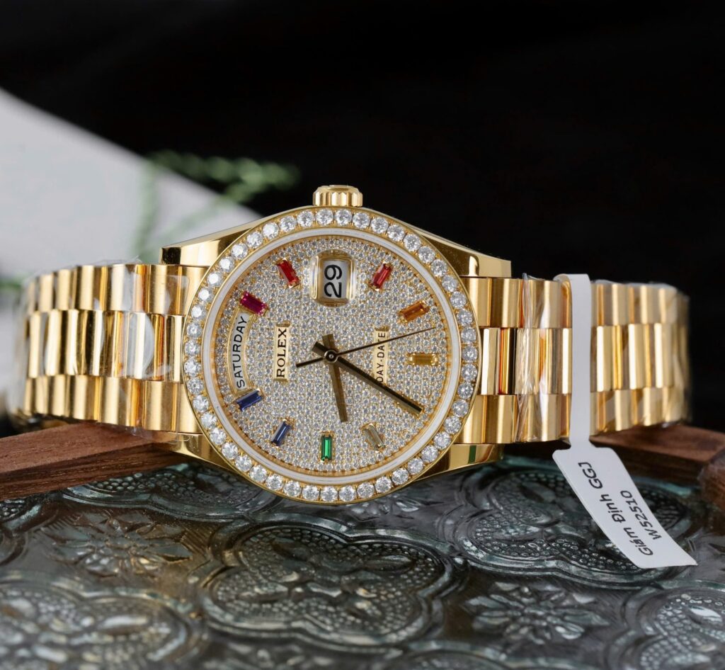 Super Clone Rolex Day-Date Diamond-Paved Dial 128348rbr-0030 36 mm – Swiss SuperClone