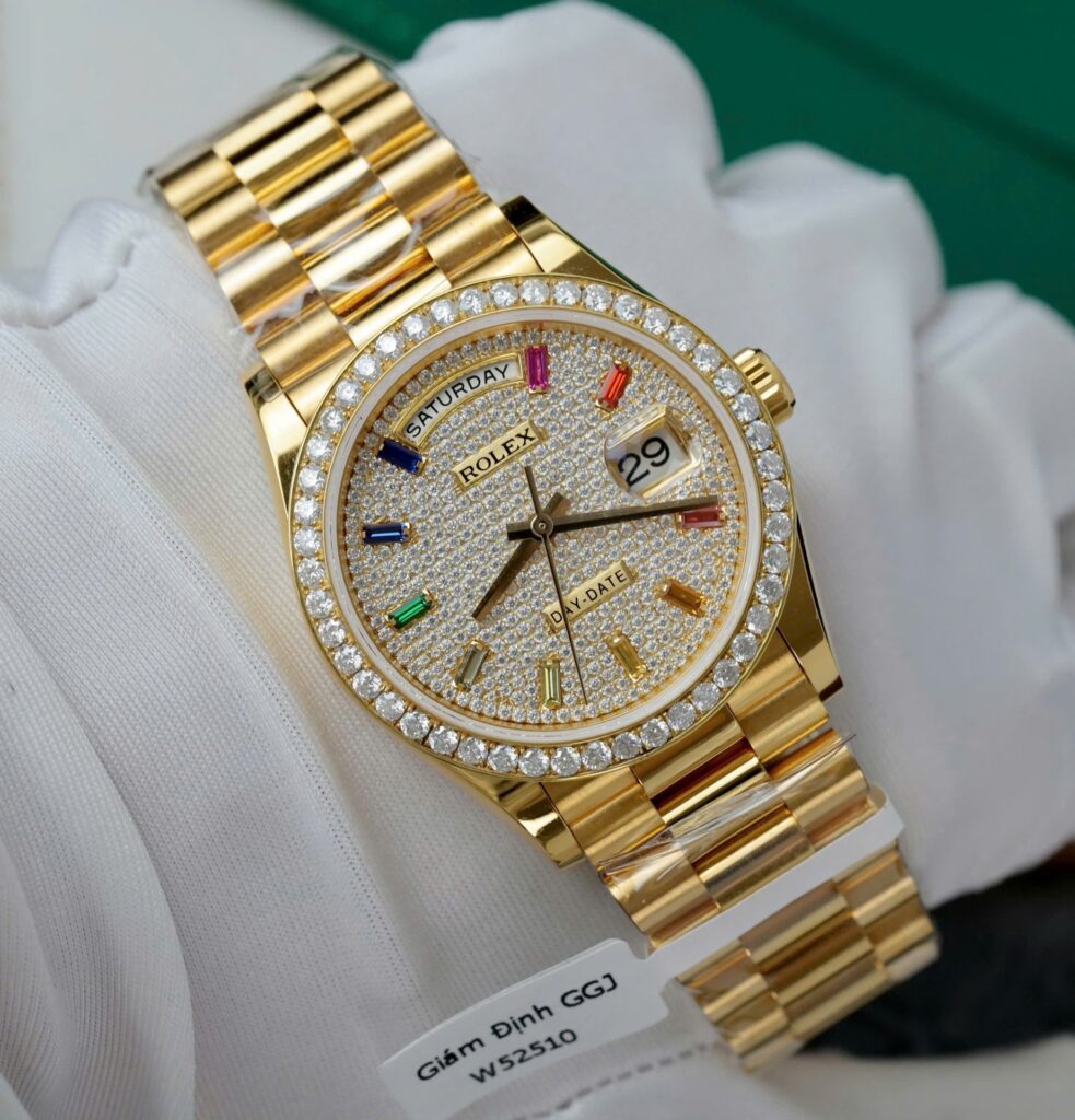 Super Clone Rolex Day-Date Diamond-Paved Dial 128348rbr-0030 36 mm – Swiss SuperClone