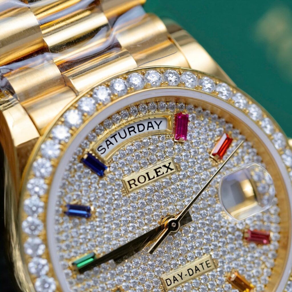 Super Clone Rolex Day-Date Diamond-Paved Dial 128348rbr-0030 36 mm – Swiss SuperClone