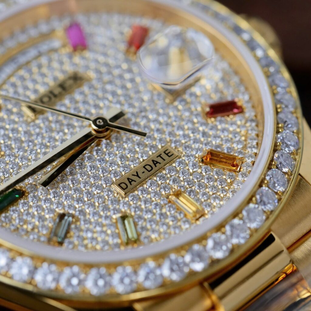 Super Clone Rolex Day-Date Diamond-Paved Dial 128348rbr-0030 36 mm – Swiss SuperClone