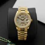 Super Clone Rolex Day-Date Diamond-Paved Dial 128398tbr-0012 36 mm – Swiss SuperClone