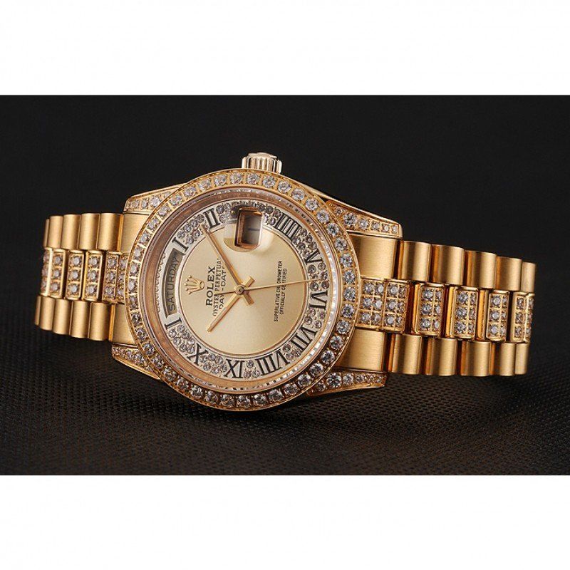 Super Clone Rolex Day-Date Gold Dial 1453954 37 mm – Swiss SuperClone
