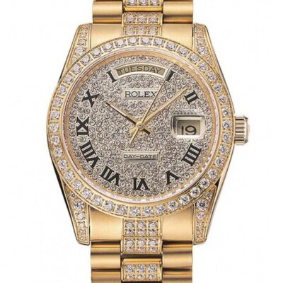 Super Clone Rolex Day-Date Gold Dial 1453956 37 mm