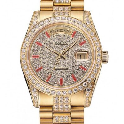 Super Clone Rolex Day-Date Gold Dial 1453960 37 mm