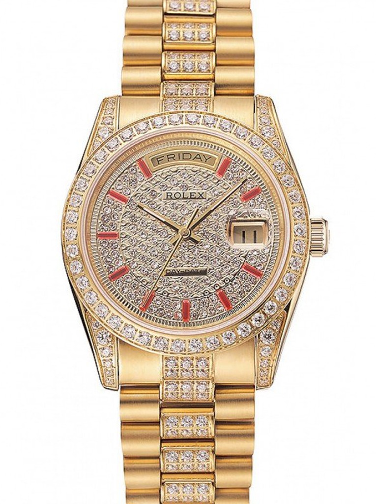 Super Clone Rolex Day-Date Gold Dial 1453960 37 mm – Swiss SuperClone