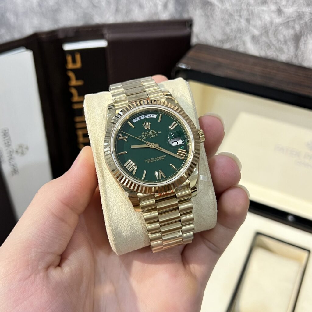 Super Clone Rolex Day-Date Green Dial 228238-0061 40 mm – Swiss SuperClone
