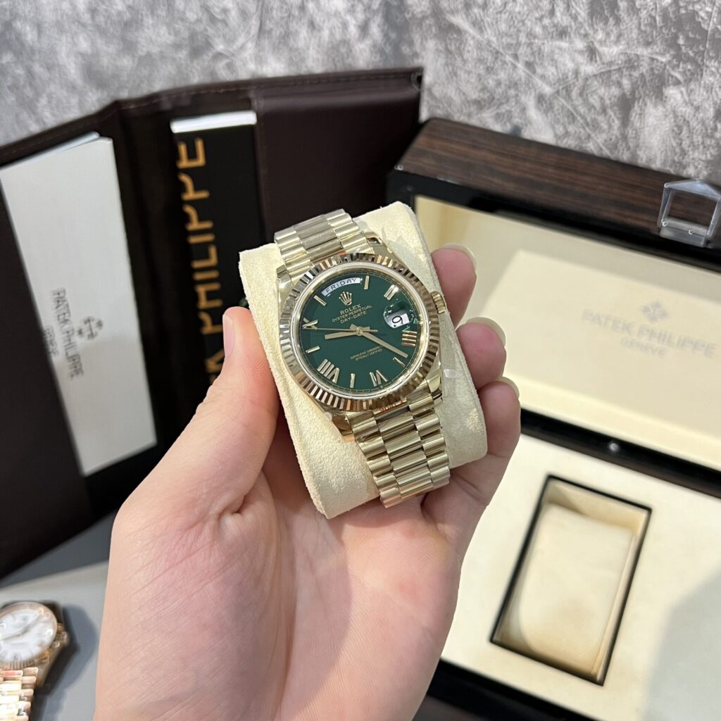 Super Clone Rolex Day-Date Green Dial 228238-0061 40 mm – Swiss SuperClone
