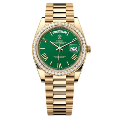 Super Clone Rolex Day-Date Green Dial 228348RBR-0040 40 mm