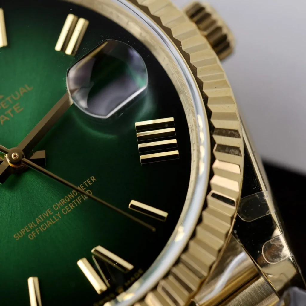 Super Clone Rolex Day-Date Green Ombré Dial 128238-0118 36 mm
