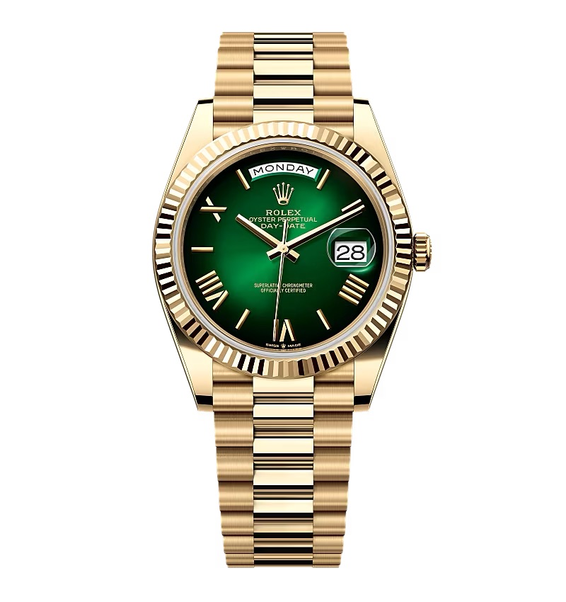 Super Clone Rolex Day-Date Green Ombré Dial 228238-0069 40 mm – Swiss SuperClone