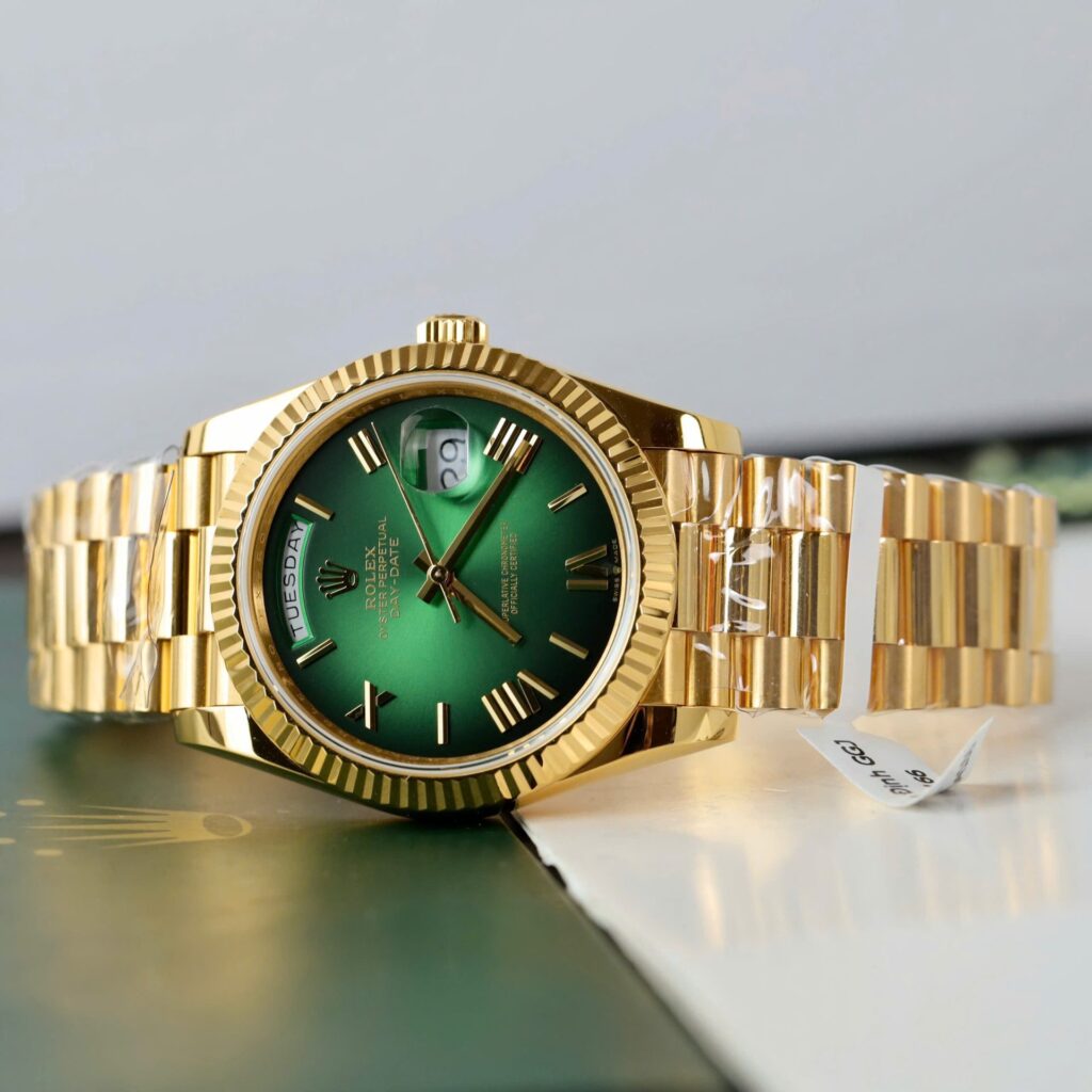 Super Clone Rolex Day-Date Green Ombré Dial 228238-0069 40 mm – Swiss SuperClone