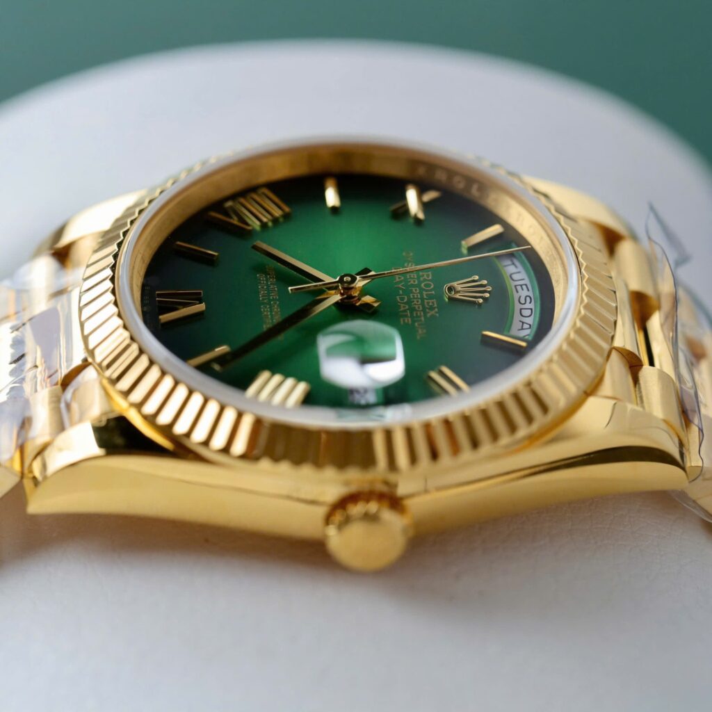 Super Clone Rolex Day-Date Green Ombré Dial 228238-0069 40 mm – Swiss SuperClone