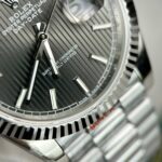 Super Clone Rolex Day-Date Grey Stick Tapestry Dial 228239-0002 40 mm – Swiss SuperClone