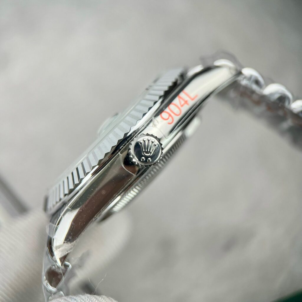 Super Clone Rolex Day-Date Grey Stick Tapestry Dial 228239-0002 40 mm – Swiss SuperClone