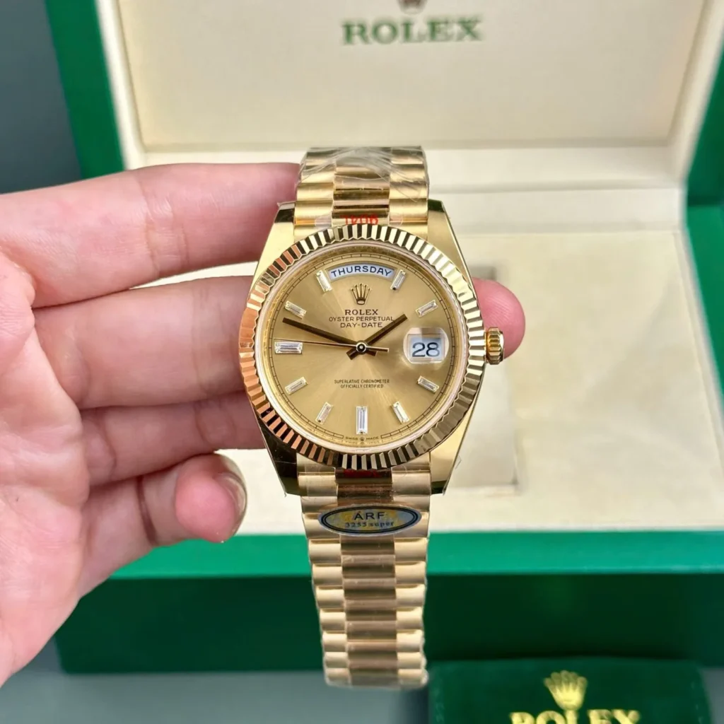 Super Clone Rolex Day-Date II Champagne Dial 228238 40 mm – Swiss SuperClone