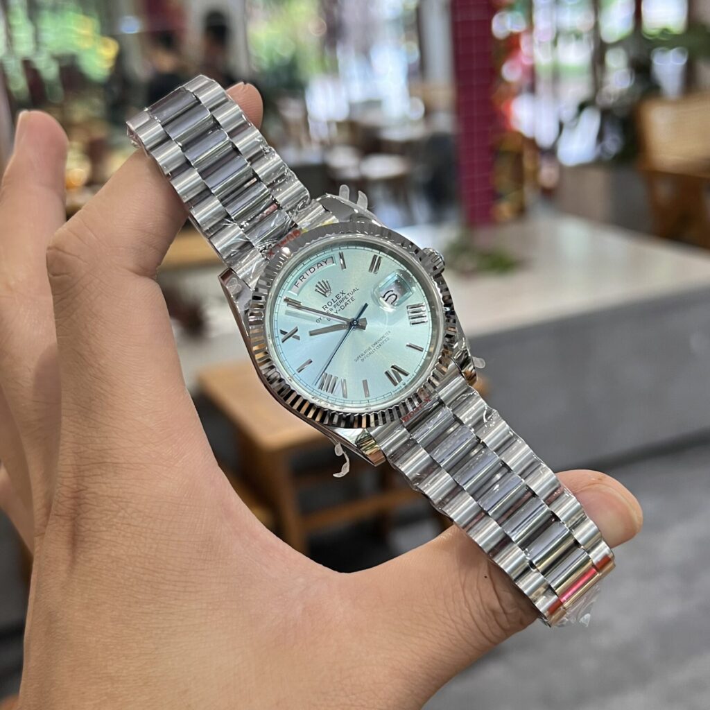 Super Clone Rolex Day-Date Ice Blue Dial 228236-0012 40 mm – Swiss SuperClone