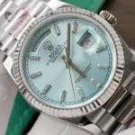 Super Clone Rolex Day-Date Ice Blue Diamond Dial 128236-0009 36 mm – Swiss SuperClone