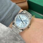 Super Clone Rolex Day-Date Ice Blue Diamond Dial 228236-0006 40 mm – Swiss SuperClone