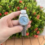 Super Clone Rolex Day-Date Ice Blue Diamond Dial 228396tbr-0002 40 mm