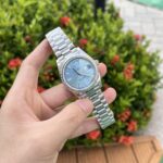 Super Clone Rolex Day-Date Ice Blue Diamond Dial 228396tbr-0002 40 mm