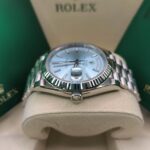 Super Clone Rolex Day-Date Ice blue Dial 228236 40 mm