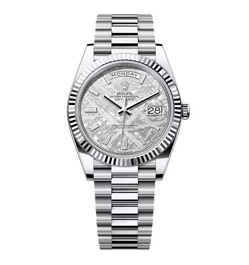 Super Clone Rolex Day-Date Meteorite Diamond Dial 228236-0011 40 mm – Swiss SuperClone