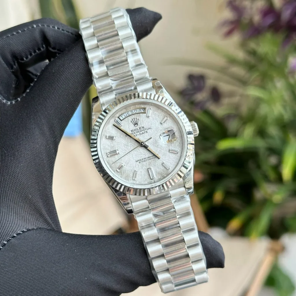 Super Clone Rolex Day-Date Meteorite Diamond Dial 228236-0011 40 mm – Swiss SuperClone