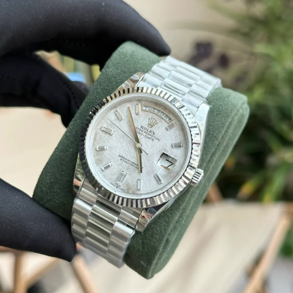 Super Clone Rolex Day-Date Meteorite Diamond Dial 228236-0011 40 mm – Swiss SuperClone