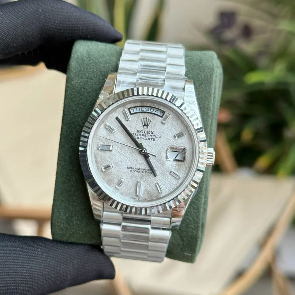 Super Clone Rolex Day-Date Meteorite Diamond Dial 228236-0011 40 mm – Swiss SuperClone