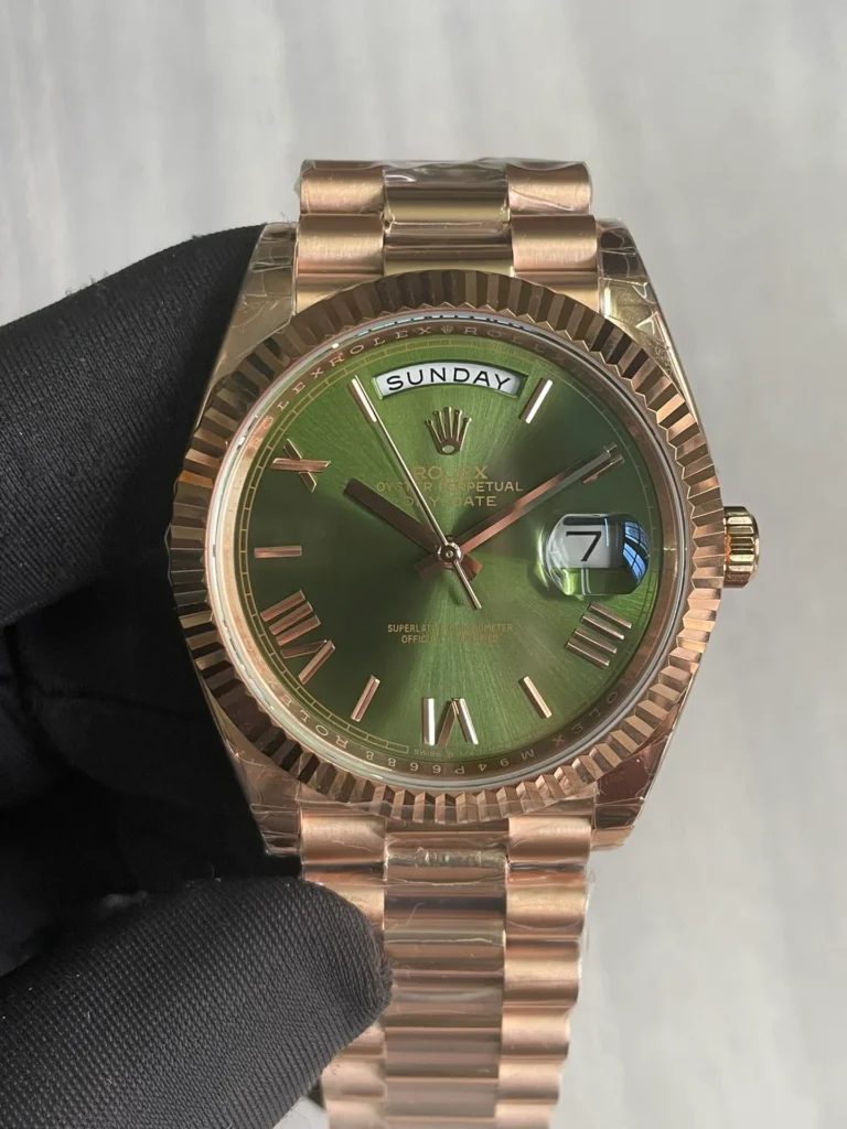 Super Clone Rolex Day-Date Olive Dial 128235 36 mm – Swiss SuperClone