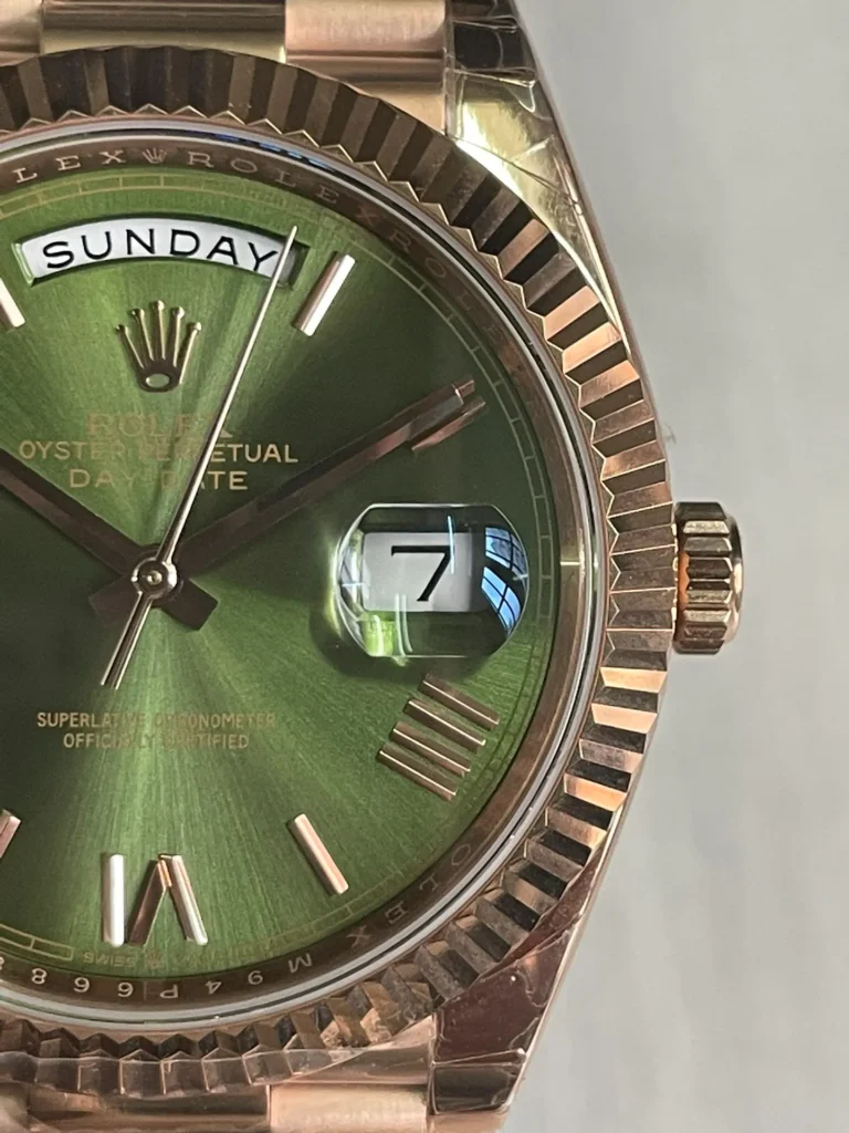 Super Clone Rolex Day-Date Olive Dial 128235 36 mm – Swiss SuperClone