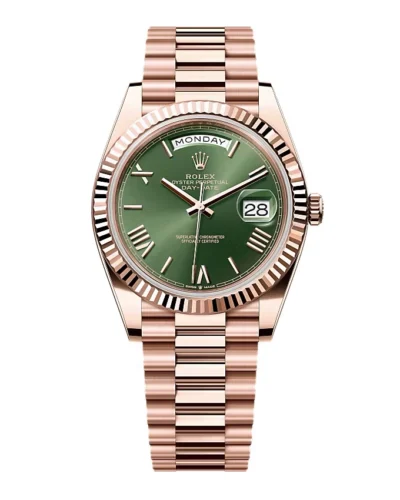 Super Clone Rolex Day-Date Olive Green Dial 228235-0025 40 mm – Swiss SuperClone