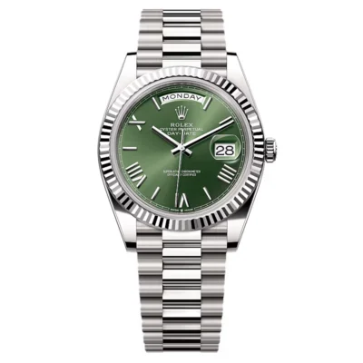 Super Clone Rolex Day-Date Olive Green Dial 228239-0033 40 mm