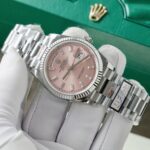 Super Clone Rolex Day-Date Pink Diamond Dial 128236-0024 36 mm
