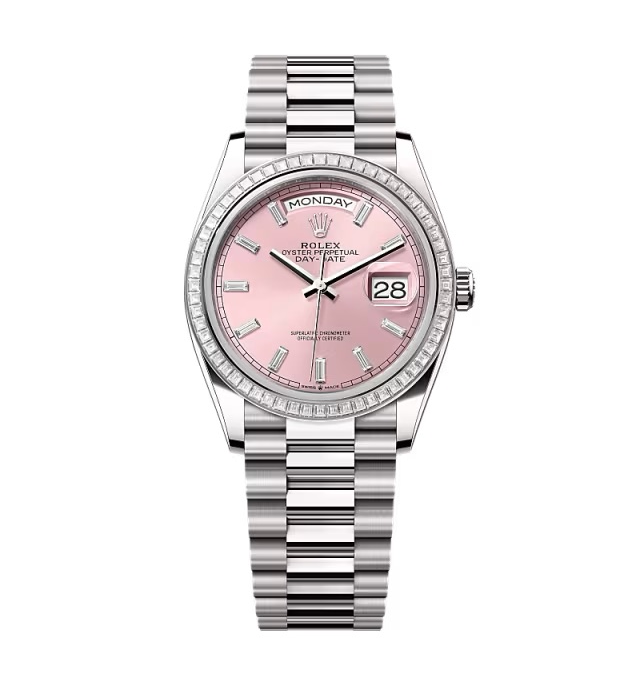 Super Clone Rolex Day-Date Pink Diamond Dial 128399tbr-0029 36 mm – Swiss SuperClone