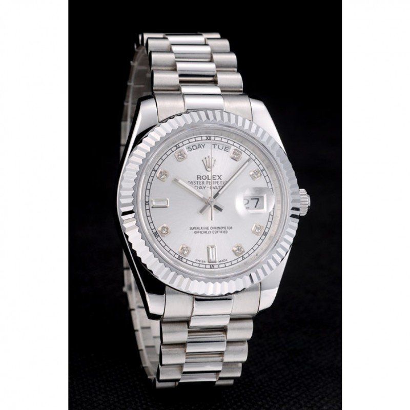 Super Clone Rolex Day-Date Silver Dial 41995 40 mm