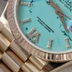 Super Clone Rolex Day-Date Turquoise Diamond Dial 128238-0071 36 mm