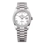 Super Clone Rolex Day-Date White Dial 128349rbr-0043 36 mm – Swiss SuperClone