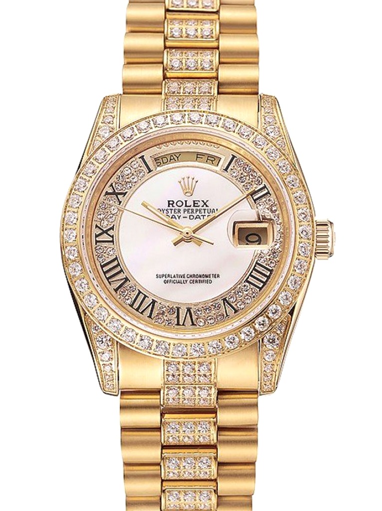 Super Clone Rolex Day-Date White Dial 1453958 37 mm – Swiss SuperClone