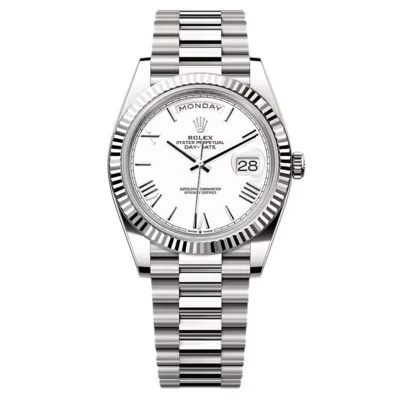Super Clone Rolex Day-Date White Dial 228239-0046 40 mm
