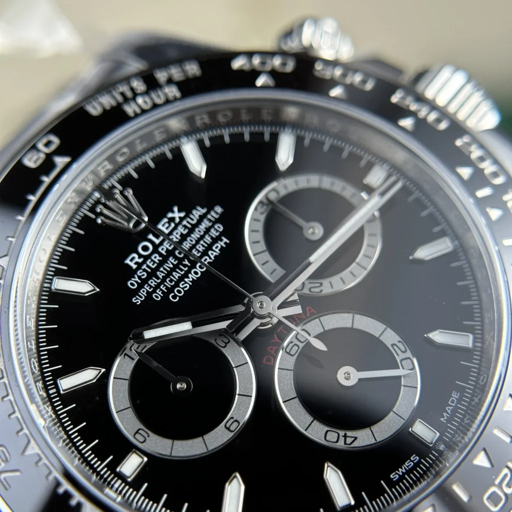 Super Clone Rolex Daytona Black Dial 126500LN “Godzilla”