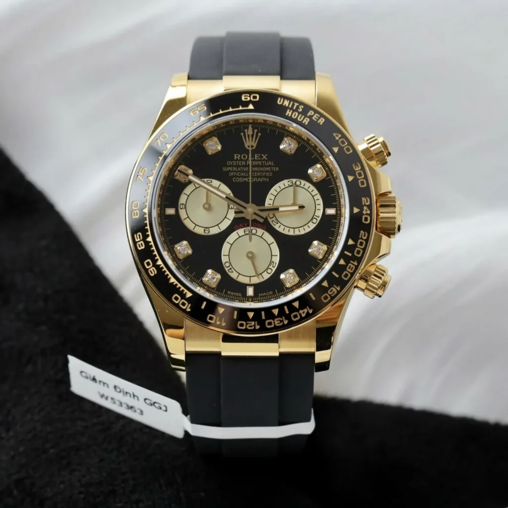 Super Clone Rolex Daytona Black Dial Yellow Gold 126518LN