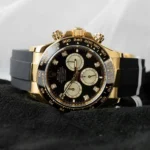 Super Clone Rolex Daytona Black Dial Yellow Gold 126518LN